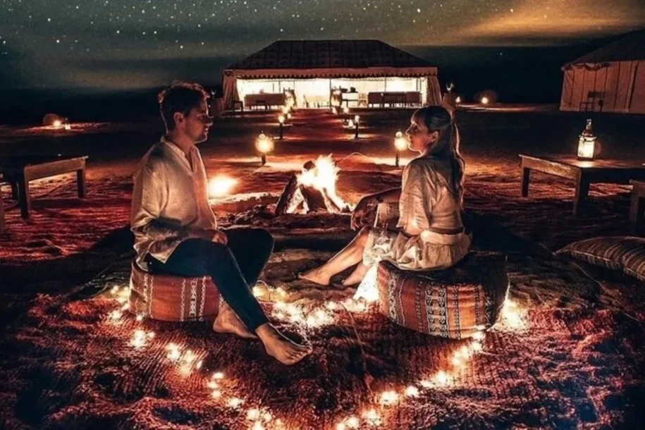 What gear do I need for a night camping in Agafay Desert