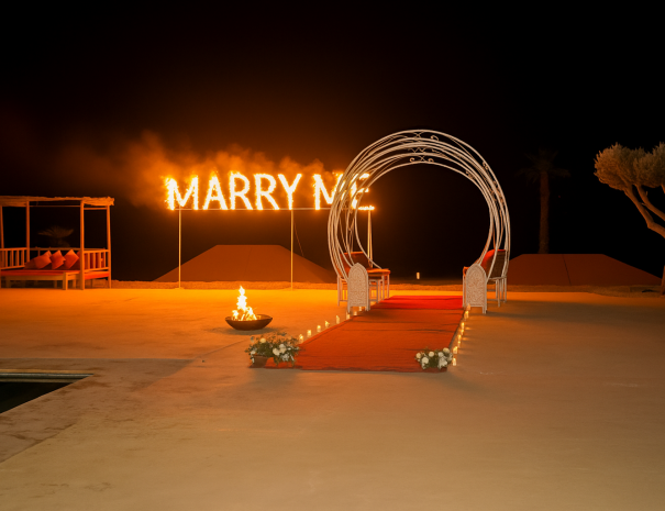 Marriage Proposal in Agafay Desert | Romantic Desert Proposal Packages