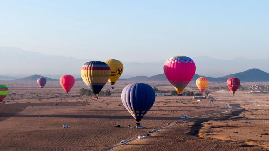 best time to go hot air ballooning in Marrakech