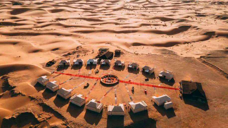 Merzouga desert camp in the Erg Chebbi dunes
